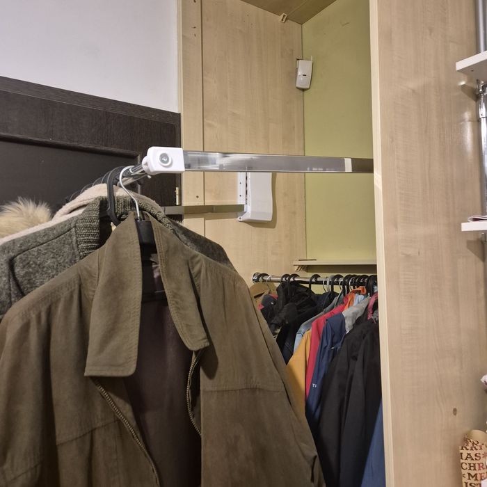 Pantograf do szafy srebrny chrom biały GTV regulowany