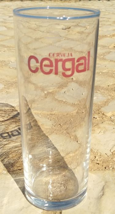 Copos de vidro da cerveja Portuguesa Cergal e Imperial