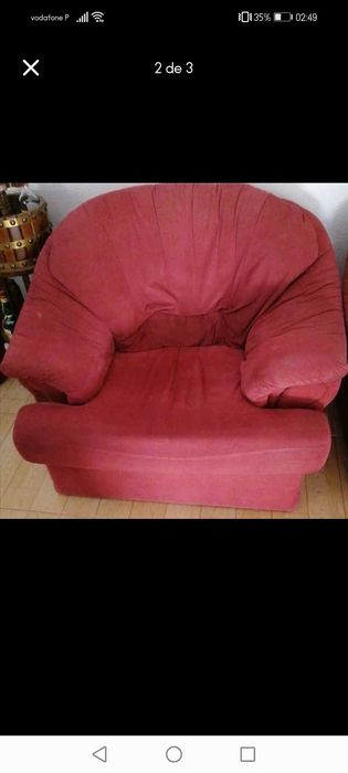 Sofás em camurça bordeau