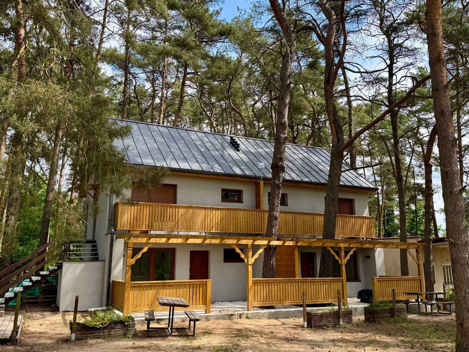 Dom do wynajęcia nad jeziorem i w lesie | 4 niezależne apartamenty | Długie, lubuskie