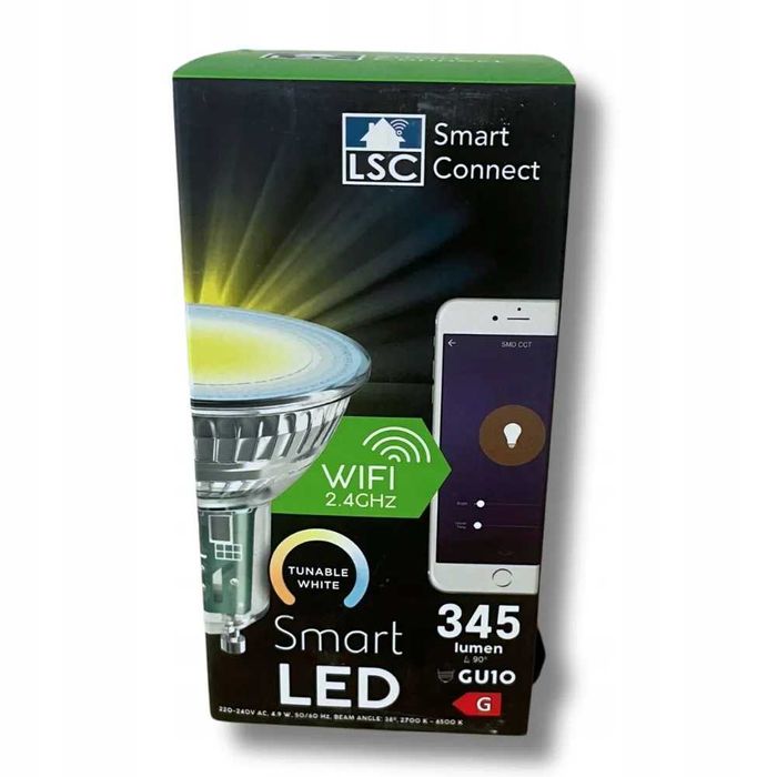 Lâmpada Smart - LSC GU10 4,9W 345lm 2700K – 6500K