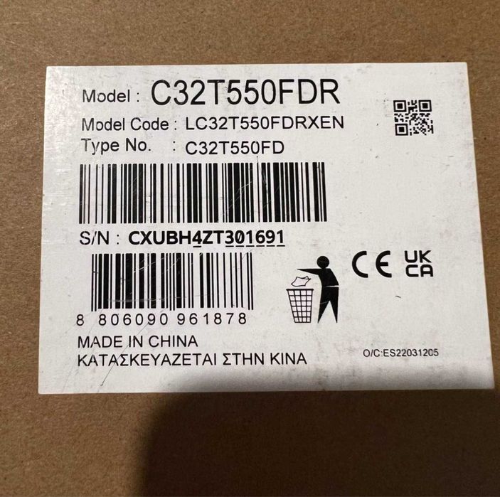 Samsung монитор C32T550FDR новый