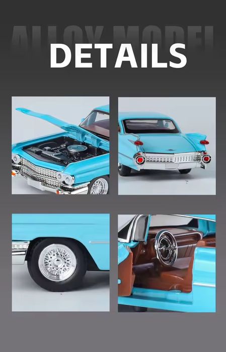 Ігрова Машинка Модель Ексклюзив Каділак 1967 Метал Модель Нова