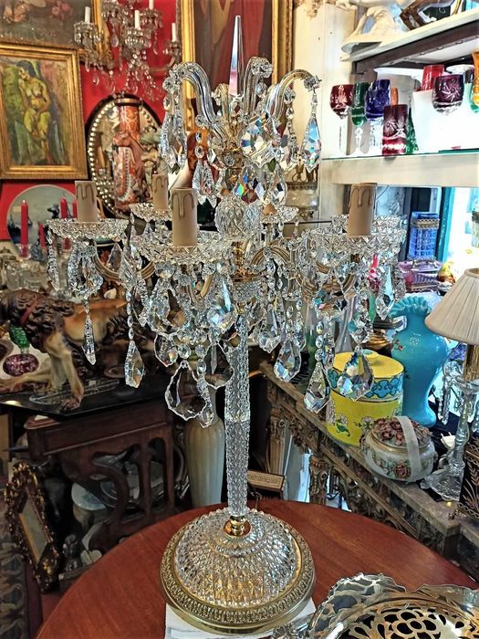 Candelabro Cristal Swarovski 6 Lâmpadas