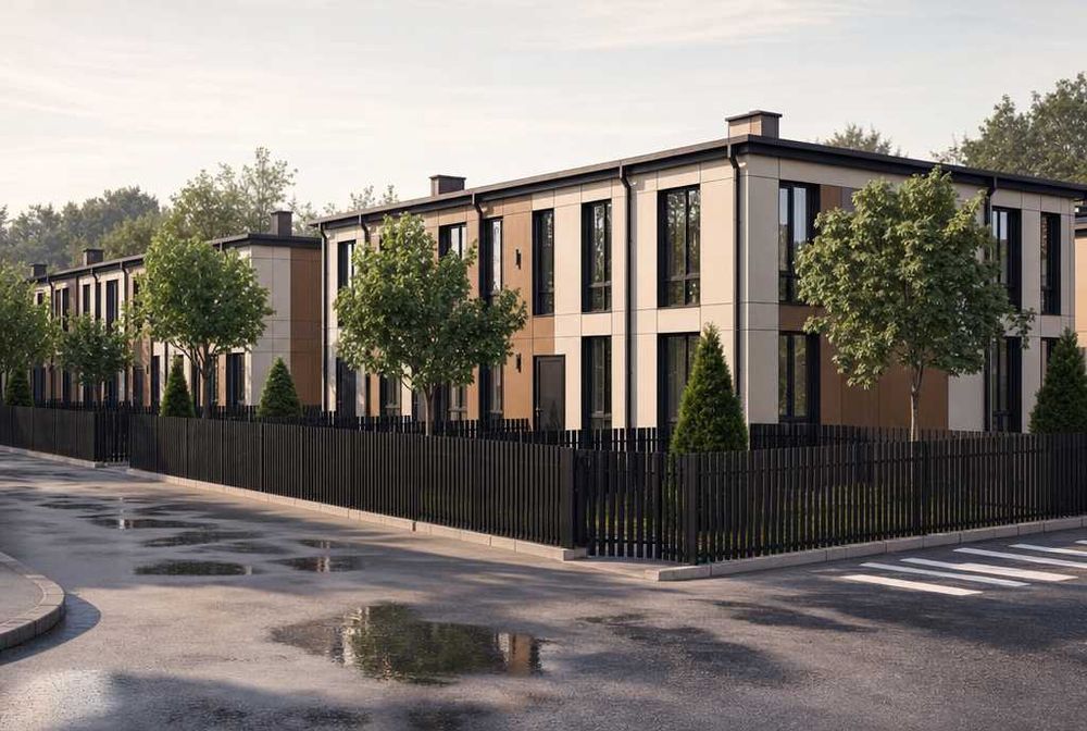 Таунхаус 48м² з власним паркомісцем 20м². 20 хв до метро. Від забудовника без комісії. Розтермінування 12 міс. Будинок за ціною квартири.