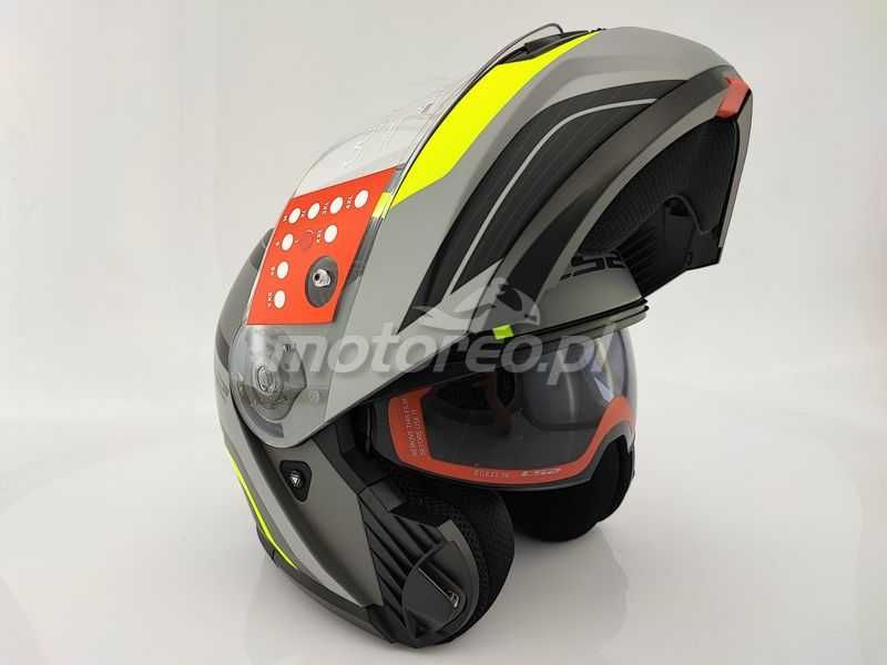 WYPRZEDAŻ Kask Szczękowy Blenda LS2 FF908 Strobe II Monza Black Yellow