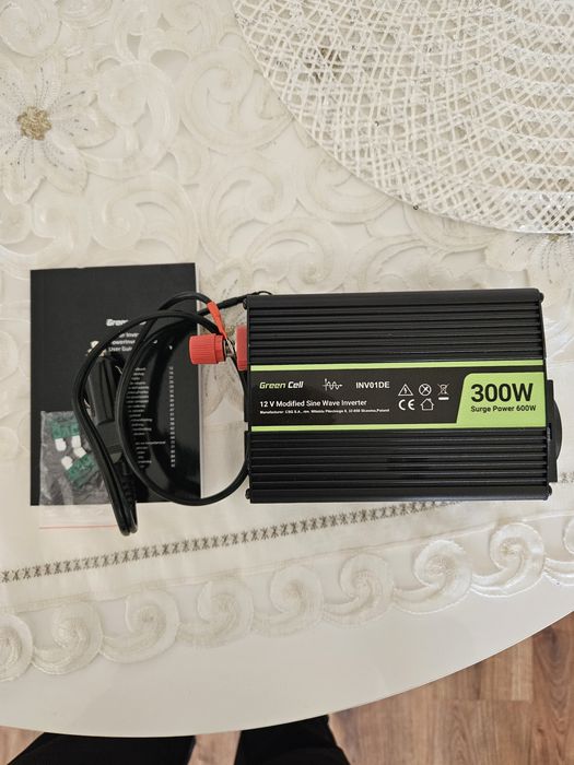 Przetwornica Green Cell 12/24V na 230V 300W