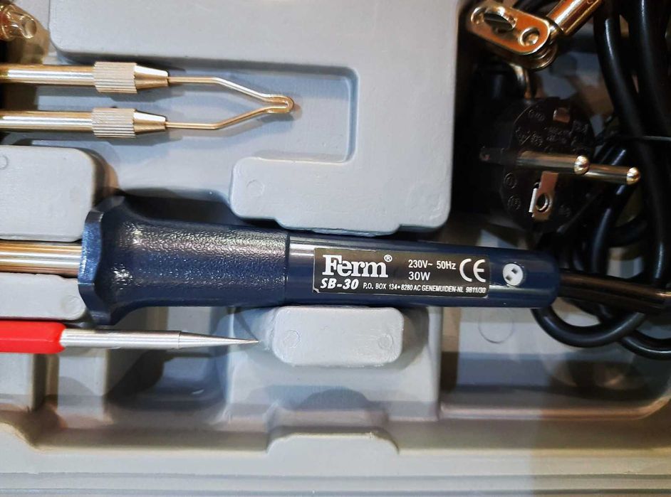 Электропаяльник FSK-100 Ferm Набор для паяльных работ кейс, Нидерланды