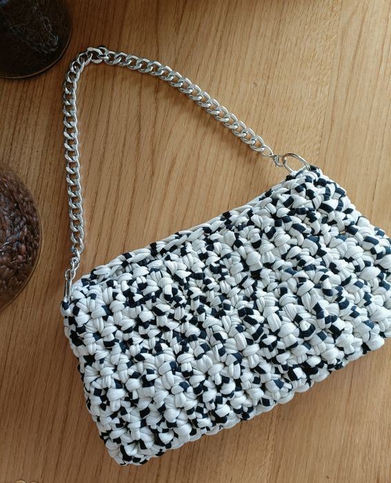 Torebka pleciona na ramię handmade