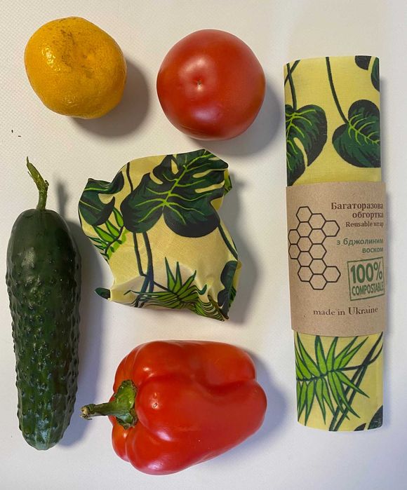 Вощённые салфетки, экоупаковка для продуктов еды, вощена серветка