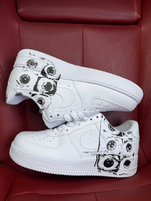 (БЕЗ ПЕРЕДОПЛАТИ) Nike Air Force 1 Low x CDG x Supreme White найк аір