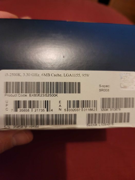 Intel i5-2500k lga 1155