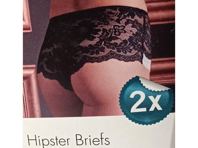 Nowy zestaw bielizny seksownej 2x hipstery koronkowe