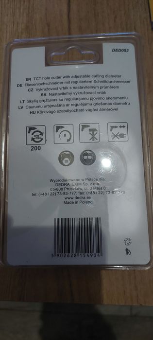 Wycinacz otworów Dedra