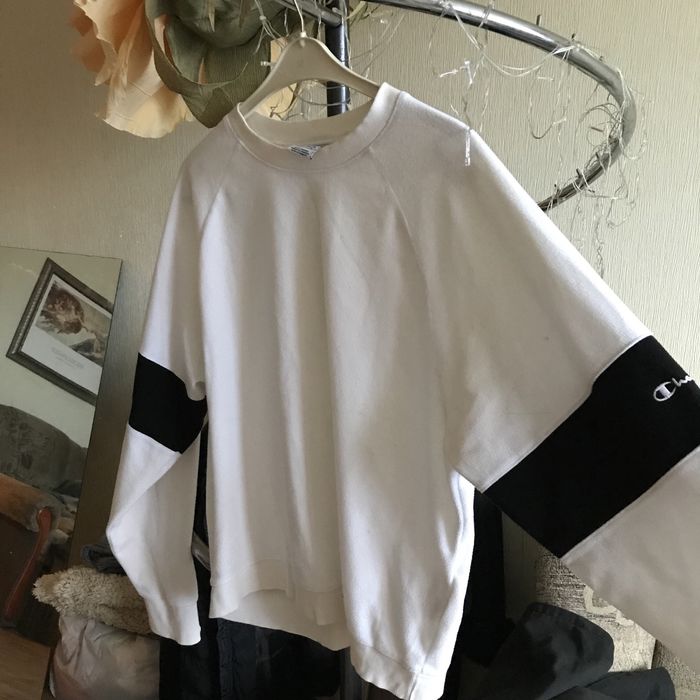 Світшот шерпа Champion білий M-L  size  casual тедді sk8 2000