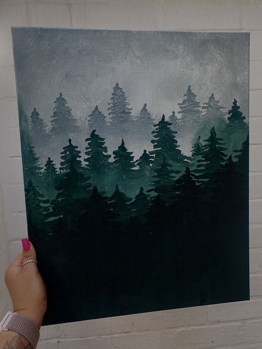 Картина « ліс » акрилом