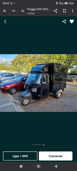 Piaggio APE 400 DIESEL food truck
