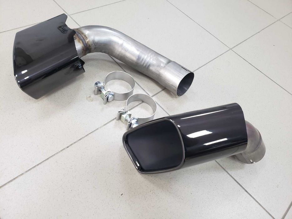 насадки выхлоп глушитель BMW X5 F15 13-18г насадки звич. бам. Черные