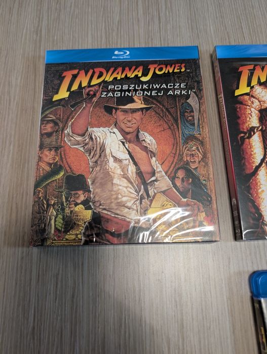 Indiana Jones Blu-ray – 4 filmy – 3 NOWE W FOLII