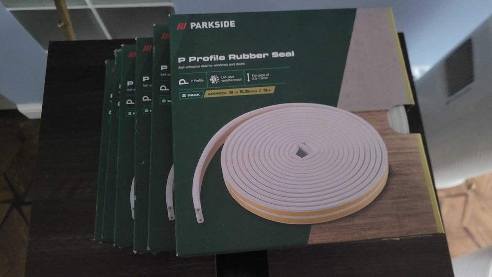 Uszczelki Parkside kształt "P" okienne drzwiowe 6 opakowań