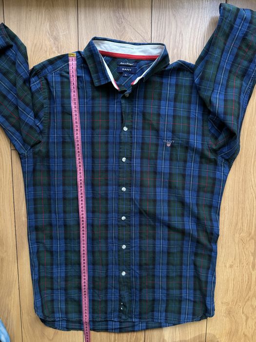 Gant Indigo Oxford koszula meska w kratke