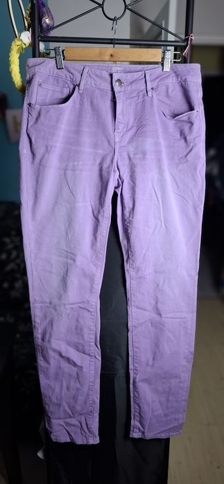 Esprit fioletowe jeansy damski L Nowe
