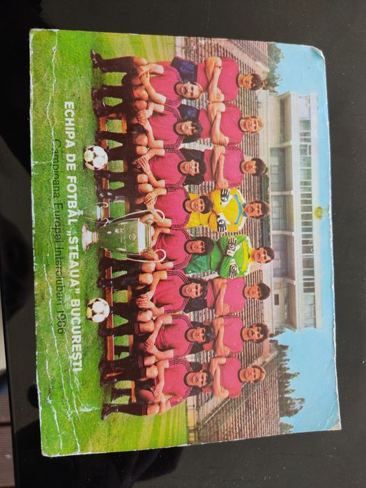 Postal do Steaua Bucareste anos 80