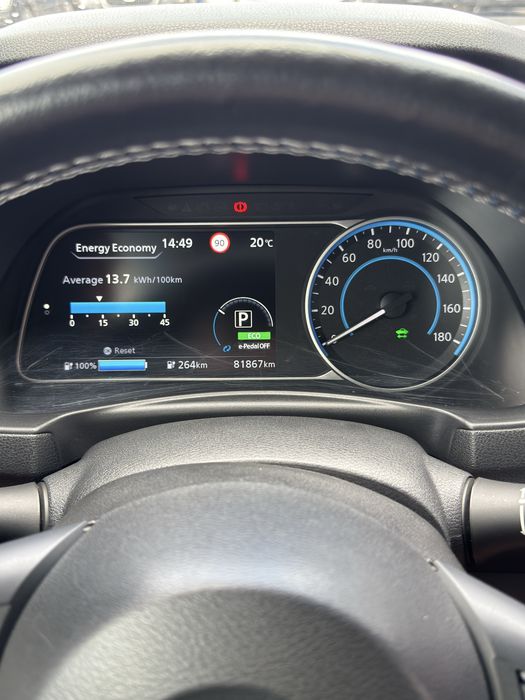 Nissan leaf 40кВт  2021
