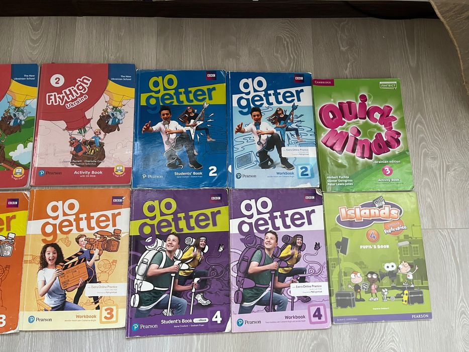 14 книг Pearson (workbook, student's book) для вивчення англійської мови
