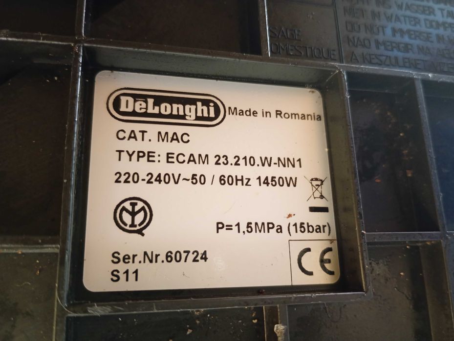 Ekspres Delonghi ECAM 23.210.W-NN1 Biały