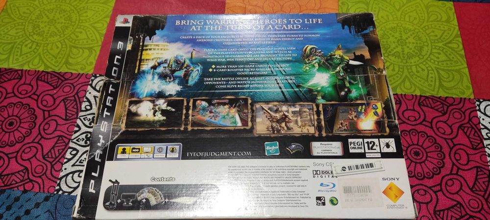 PS3 The Eye Of Judgment + Theme Decks + 2 Booster Packs + Extras