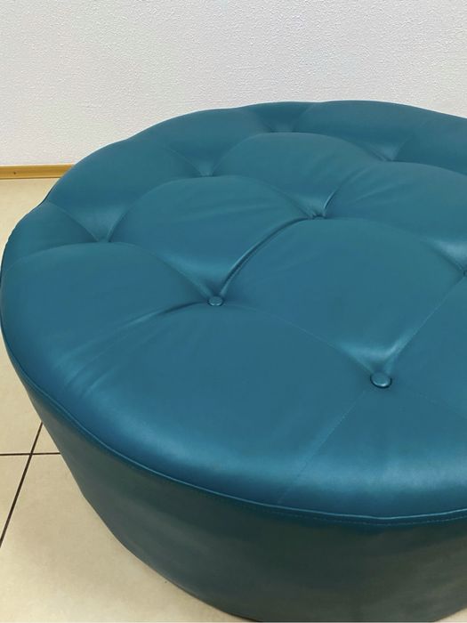 ТЕРМІНОВИЙ ПРОДАЖ,МОЖЛИВИЙ ТОРГ круглий пуф еко-шкіра XL розмір,важкий