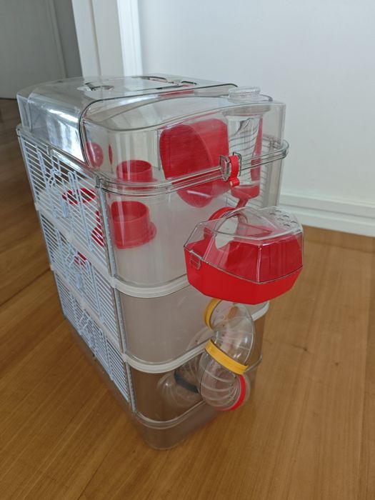 Gaiola hamster 3 andares como nova
