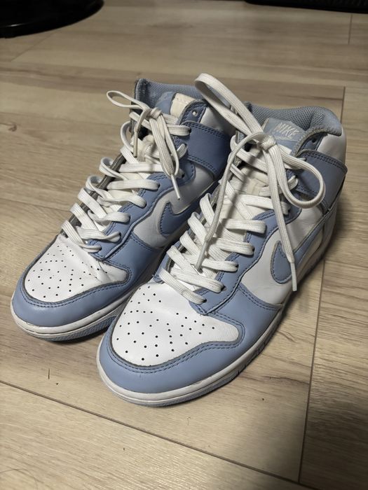 Nike dunk błękitno białe