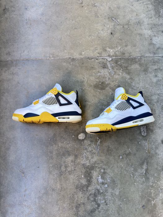 Jordan 4 White and yellow