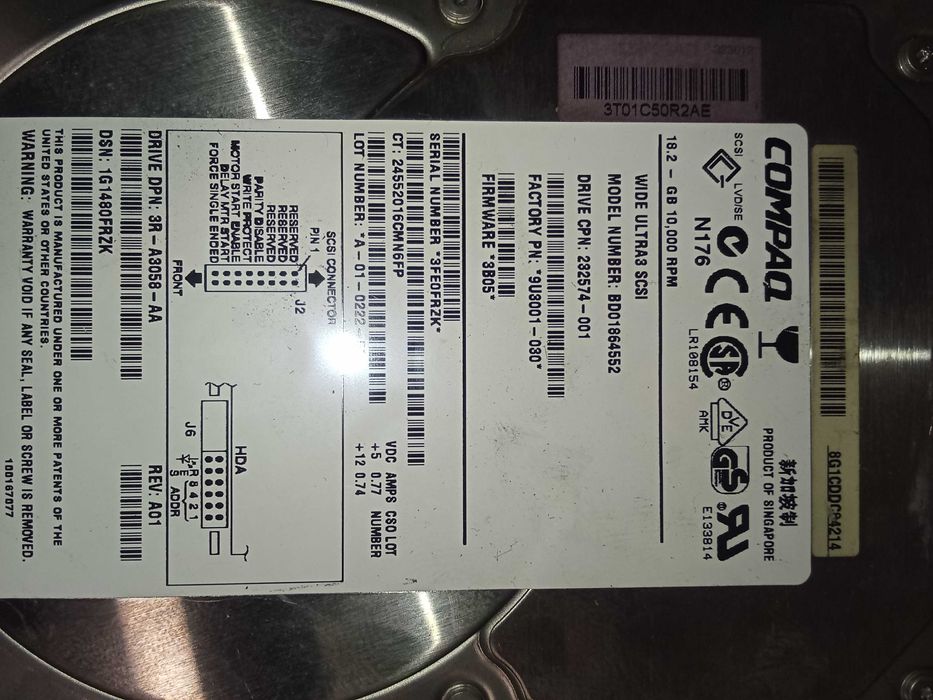 Discos SCSI Compaq HP 9.1GB