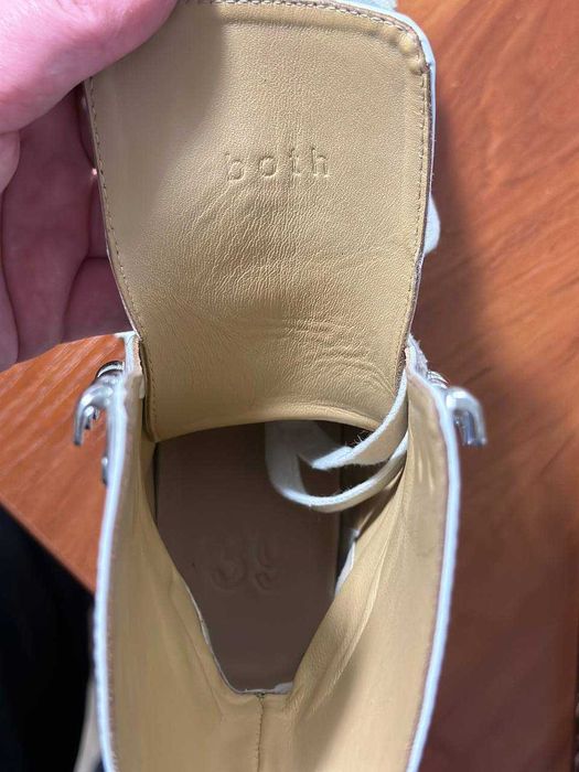 Both ботинки женские белые 39р кожа