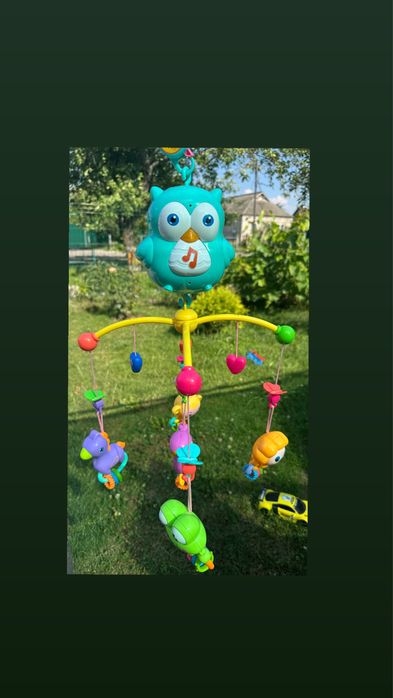 Мобіль на ліжечко «Добрі сни» (музика,світло) з коробкою