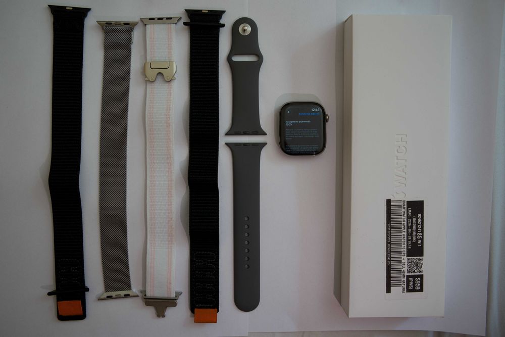 Apple Watch 10 46mm Tytan Cellular | Gwarancja 2027 | Stan BDB, +4 Paski