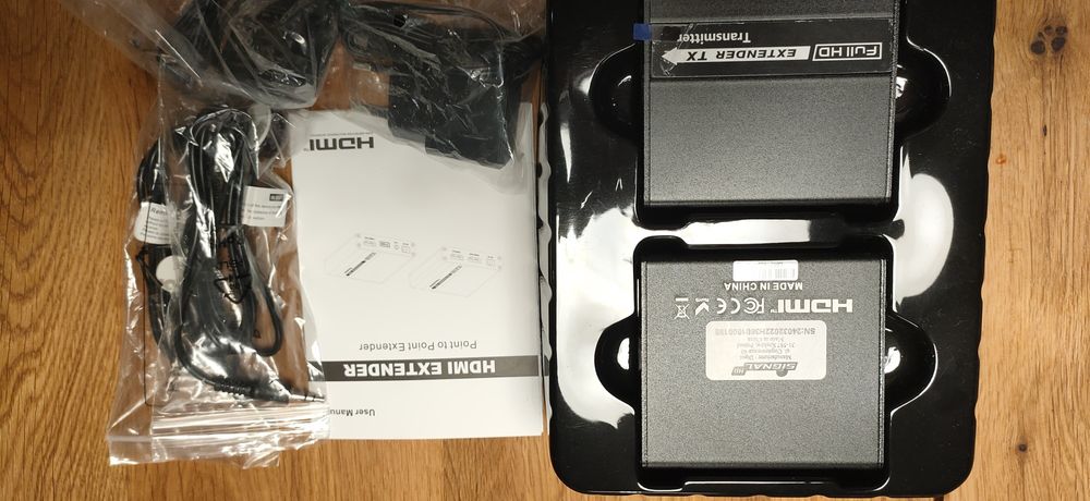 Konwerter HDMI na skrętkę kat. 5/5e/6 z IR Signal