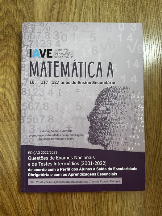 IAVE - Matematica A 10º, 11º e 12º Ano do Ensino Secundário