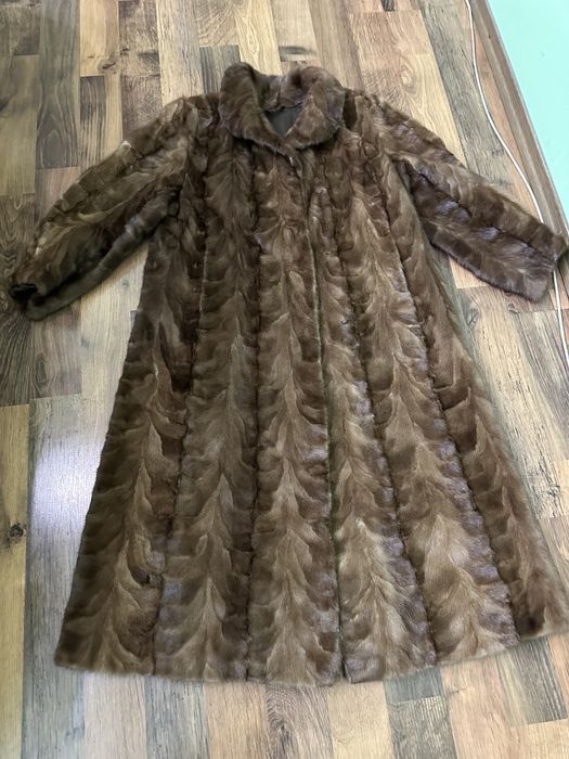 Шуба норка дизайнерська довга
