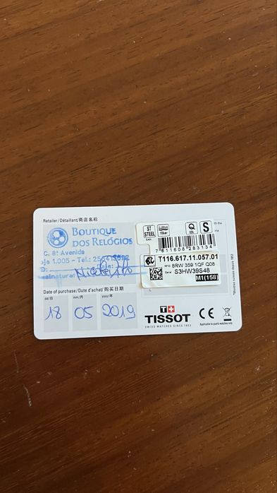 Relogio Tissot como Novo