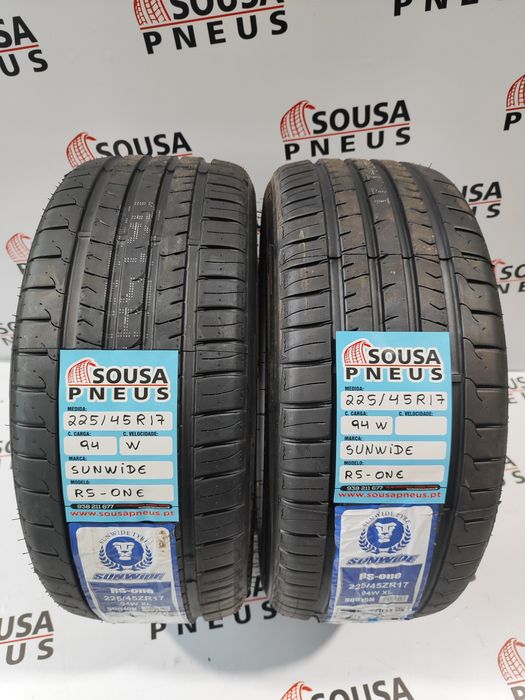 130 Euros 2 pneus Novos 225-45R17 Sunwide - Oferta da Entrega