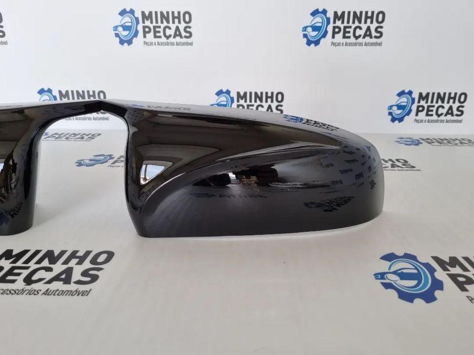 Capas de espelho BMW X5 (E70) X6 (E71) Preto Brilho Look M