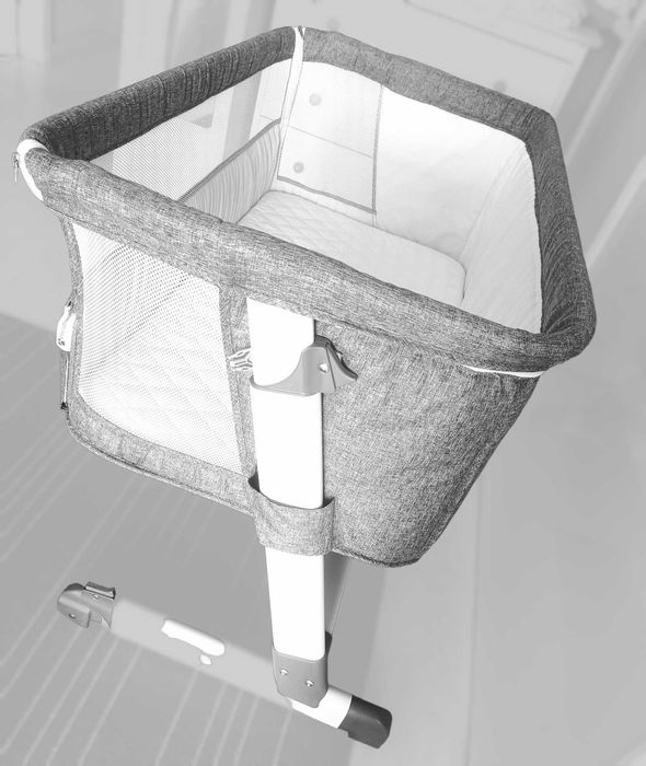 Berço co-Sleeping Asalvo Cinza