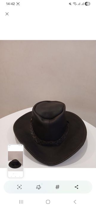 Ковбойський капелюх шкіряний