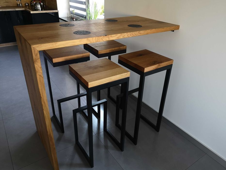 Stół rozkładany stolik drewniany dąb lite drewno na wymiar PRODUCENT