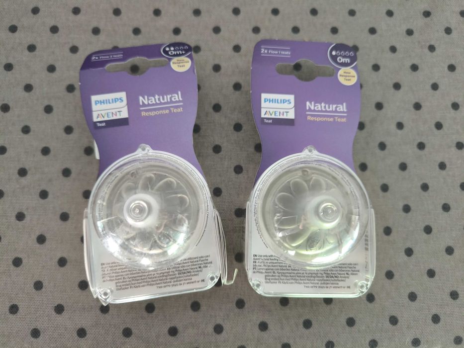 Philips Avent Tetina de biberão natural Response fluxo 1 e 2