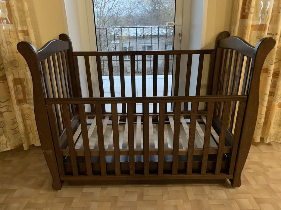 Дитяче ліжечко Верес ЛД6 горіх